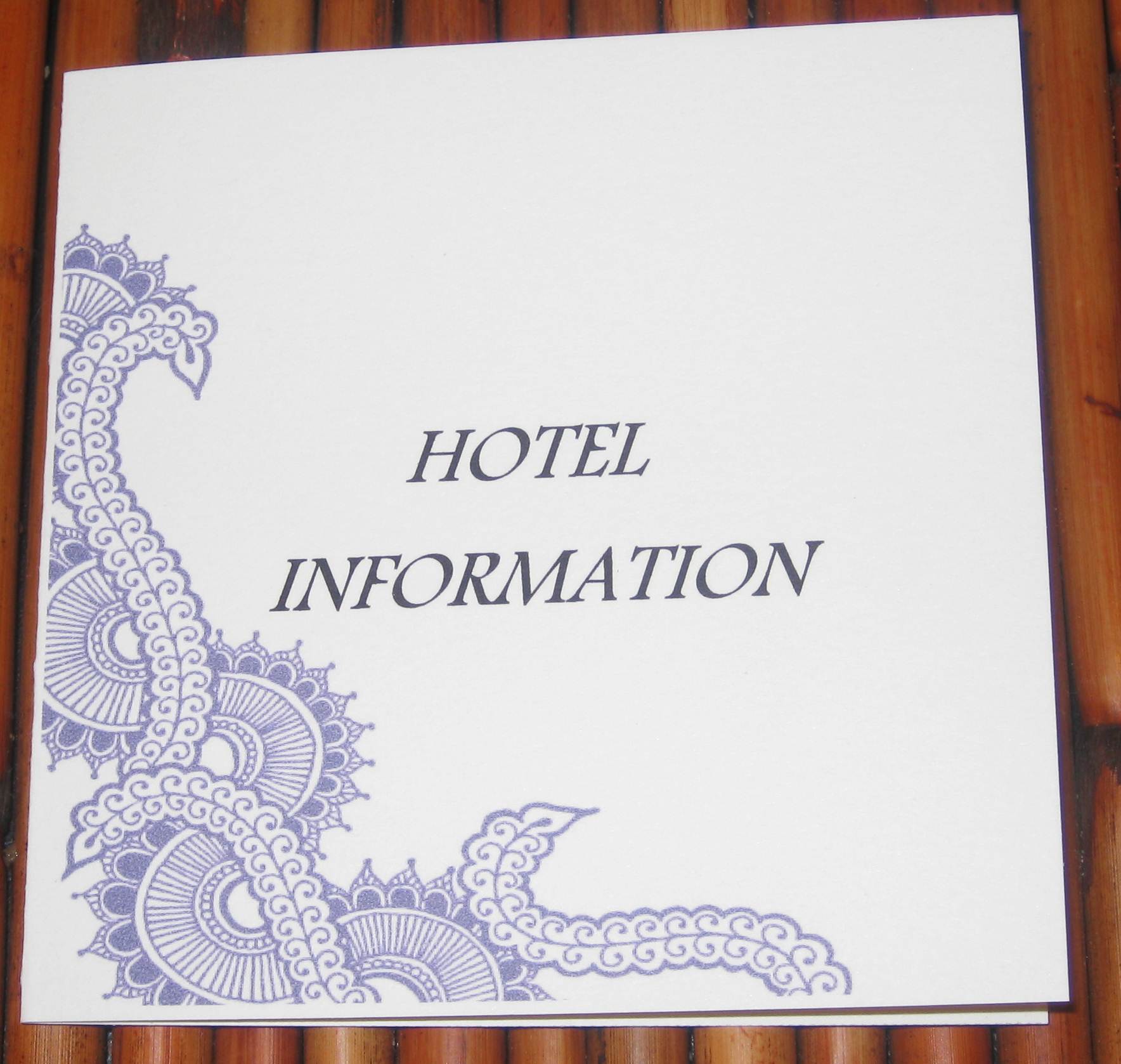 purple wedding invite