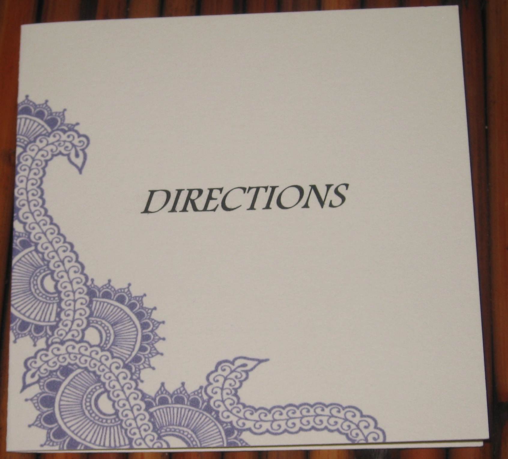 purple wedding invite